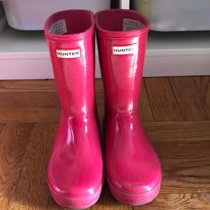 Hot Pink Girls HUNTER Rain Boots